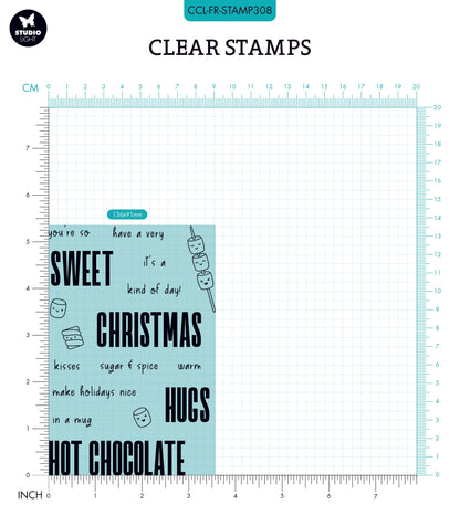 CCL Clear Stamp Cacao Kisses Friendz 148x105x4mm 17 PC nr.308