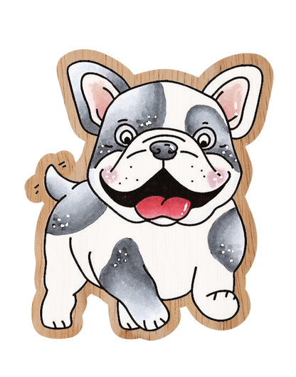 CCL Wooden Stamp Buddy Friendz 54x64x13mm 1 PC nr.570