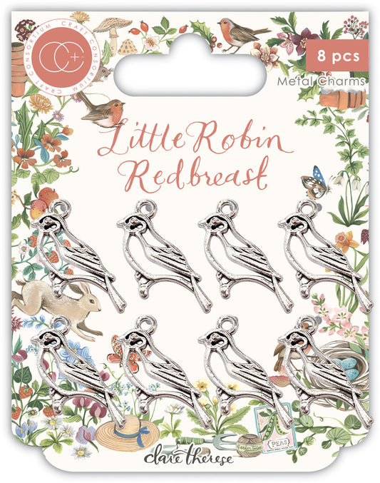 Craft Consortium Little Robin Redbreast - Metal Charms - Robin