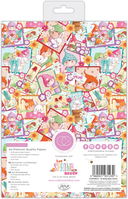 Craft Consortium Let Spring Begin - A4 Paper Pad