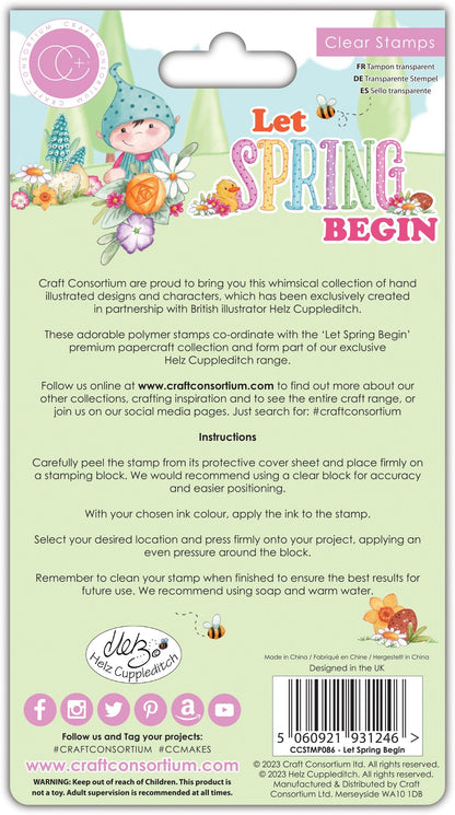 Craft Consortium Let Spring Begin - Stamp Set - Let Spring Begin