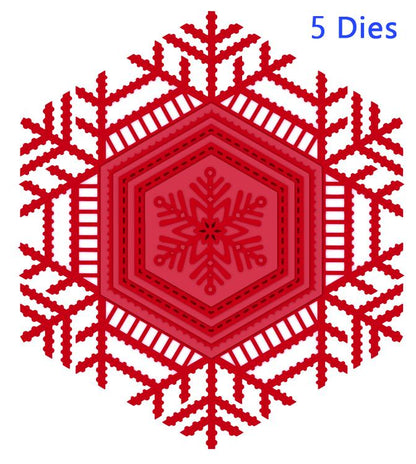 Festive Collection Lace Snowflake Frame
