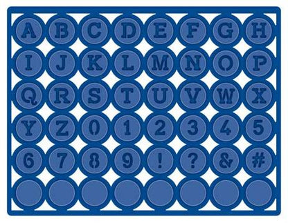 Expressions Collection Typewriter Grid Alphabet Die