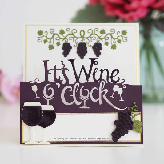 Paper Cuts Collection - Wine O'Clock Edger