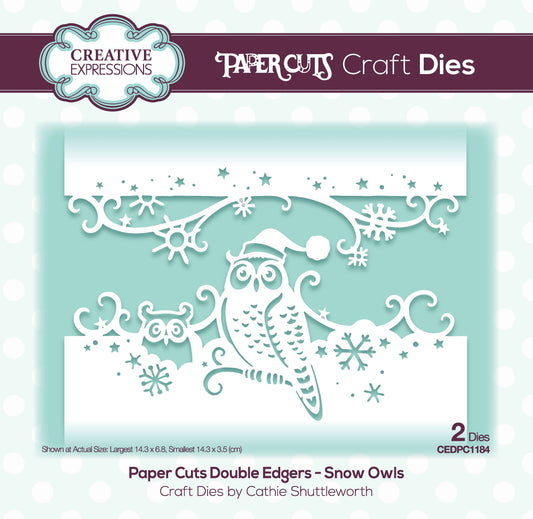 Creative Expressions Paper Cuts Snow Owls Double Edger Craft Die