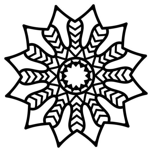 Creative Expressions Mask Chevron Mandala