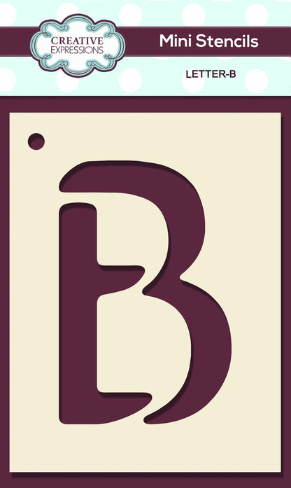Mini Stencil Upper Case Letter