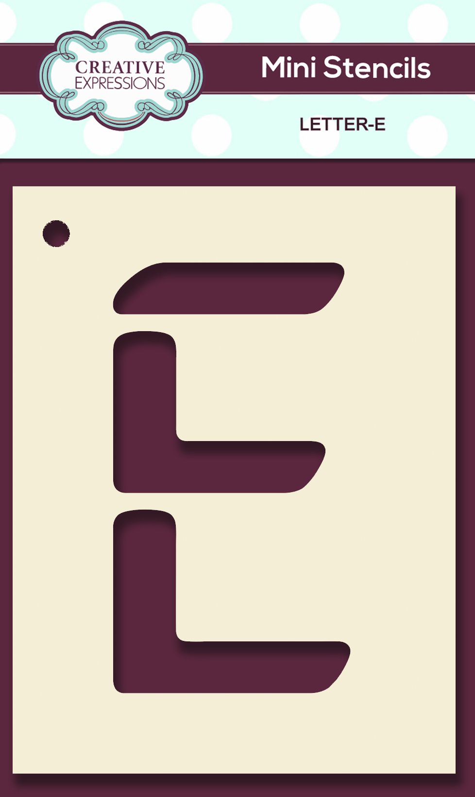 Mini Stencil Upper Case Letter