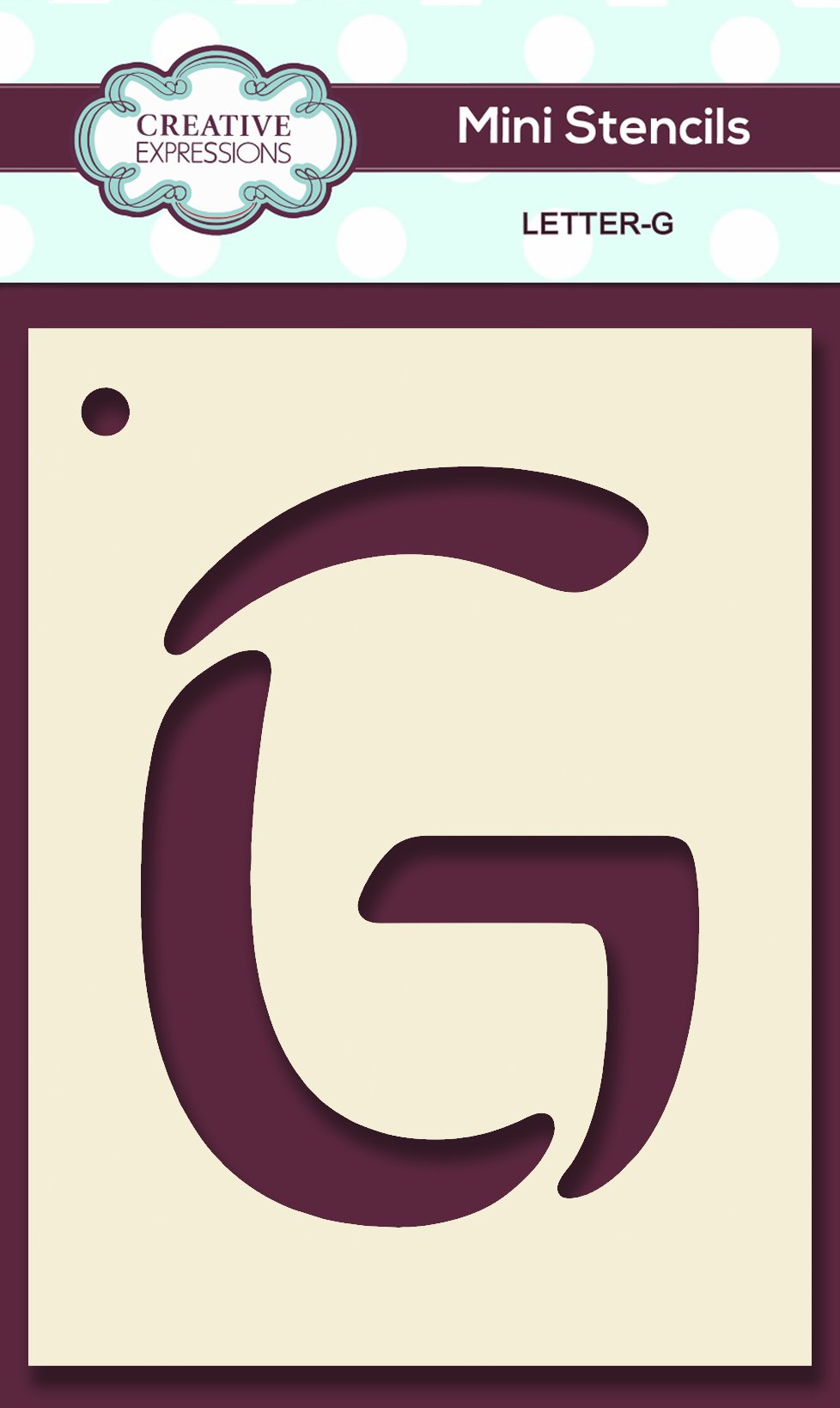 Mini Stencil Upper Case Letter