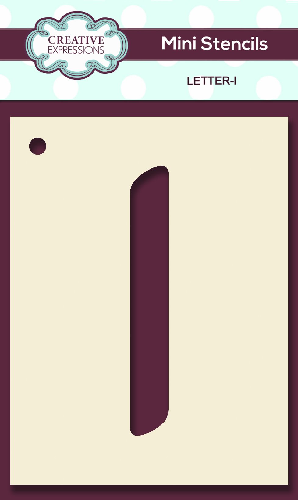 Mini Stencil Upper Case Letter
