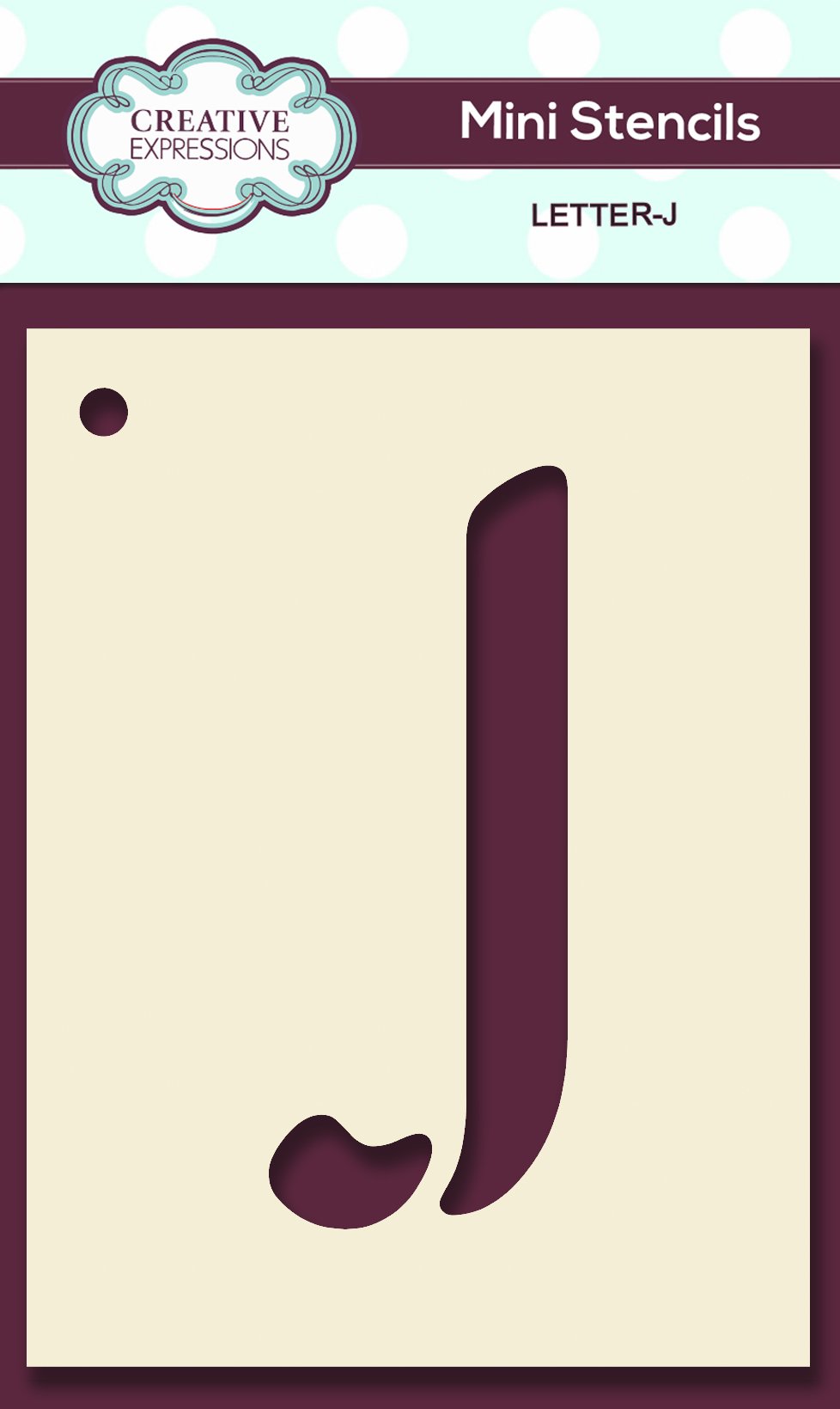 Mini Stencil Upper Case Letter