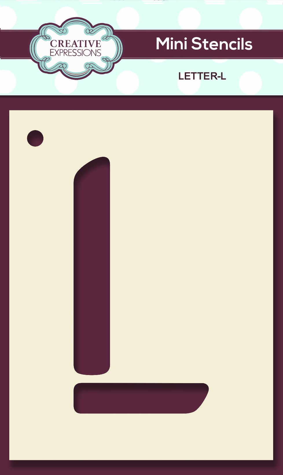Mini Stencil Upper Case Letter