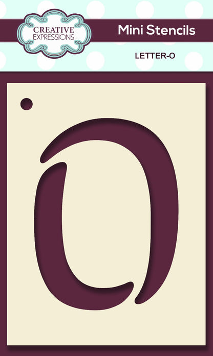 Mini Stencil Upper Case Letter