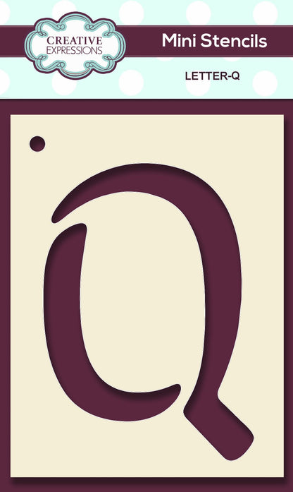 Mini Stencil Upper Case Letter
