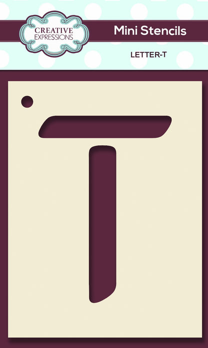 Mini Stencil Upper Case Letter
