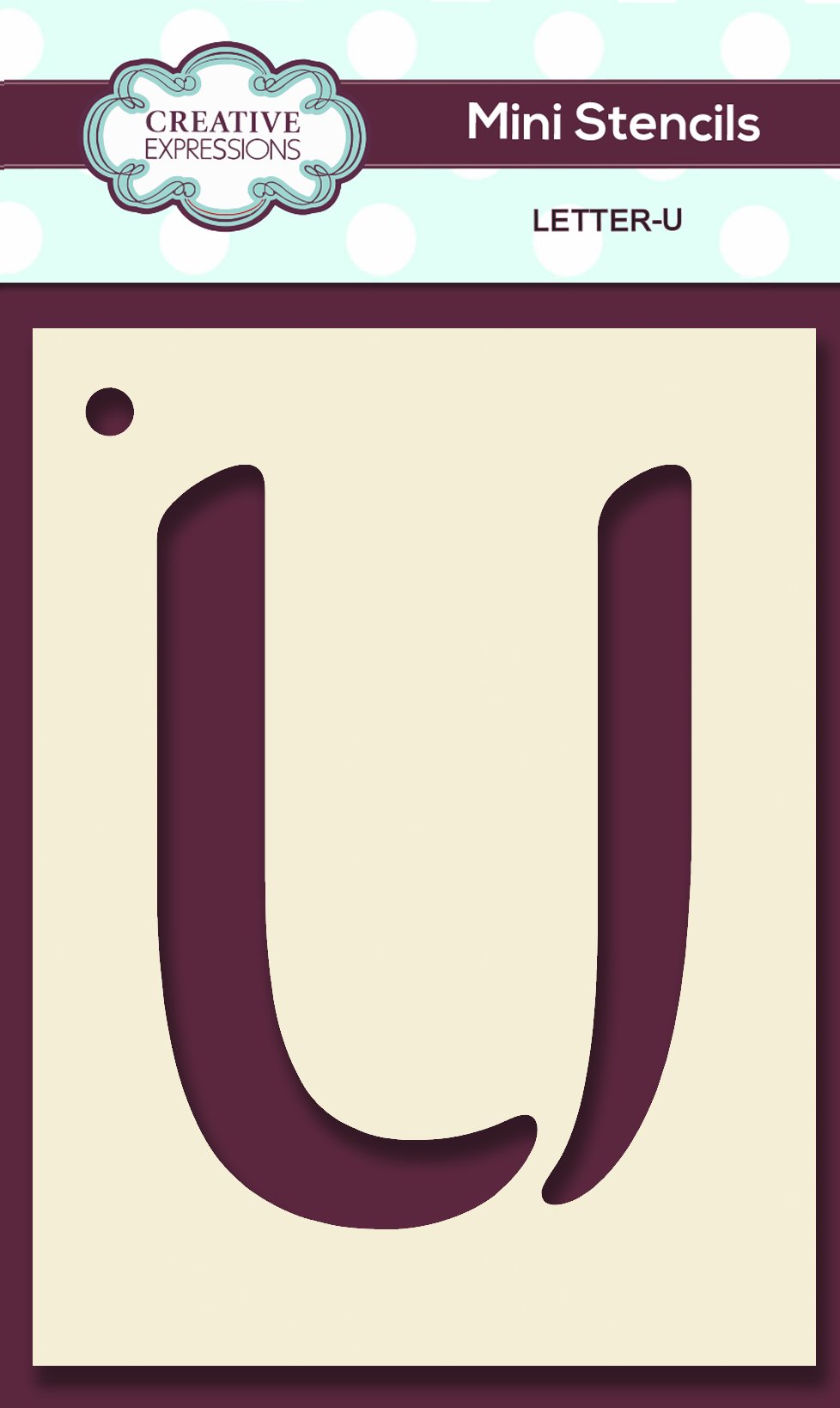 Mini Stencil Upper Case Letter