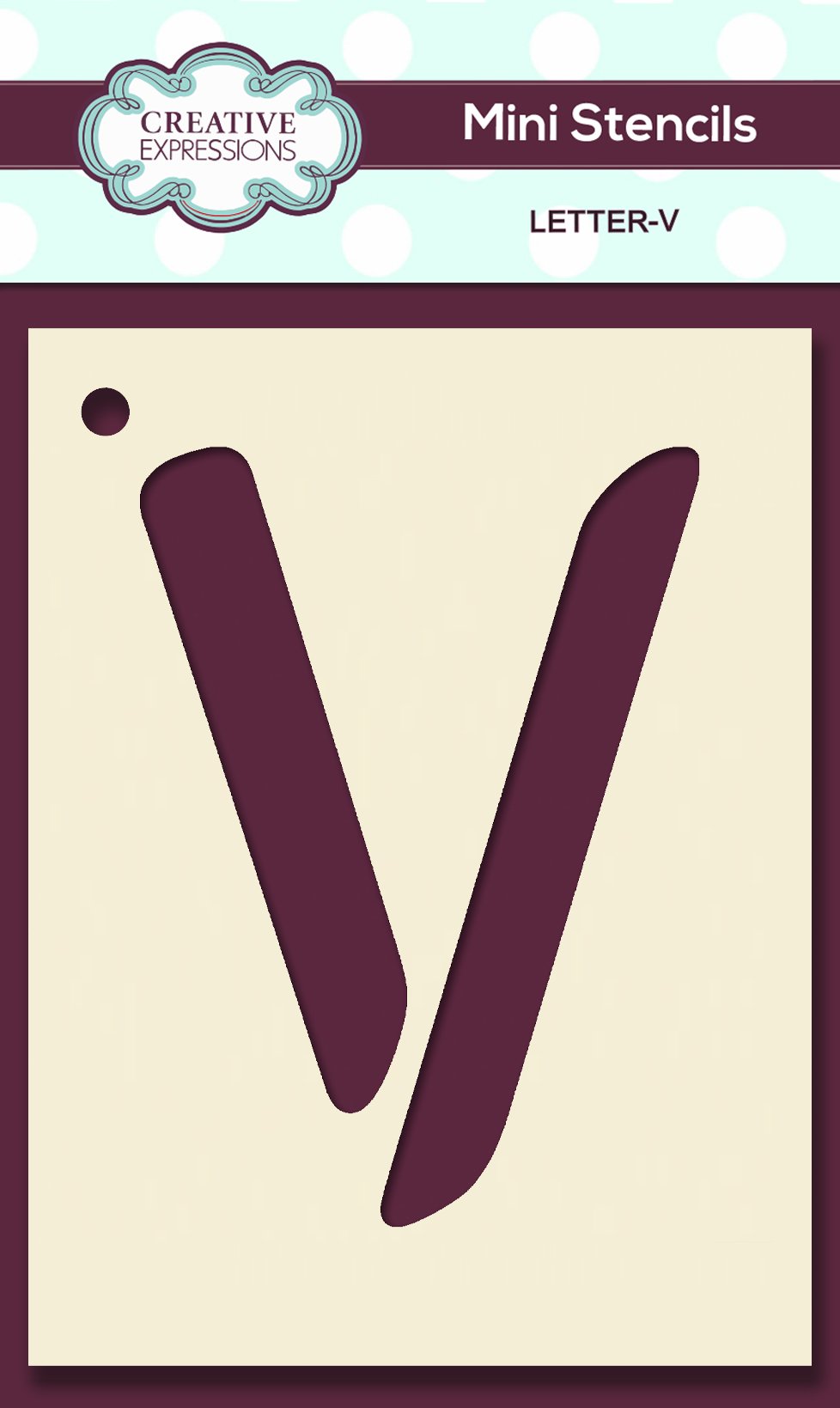 Mini Stencil Upper Case Letter