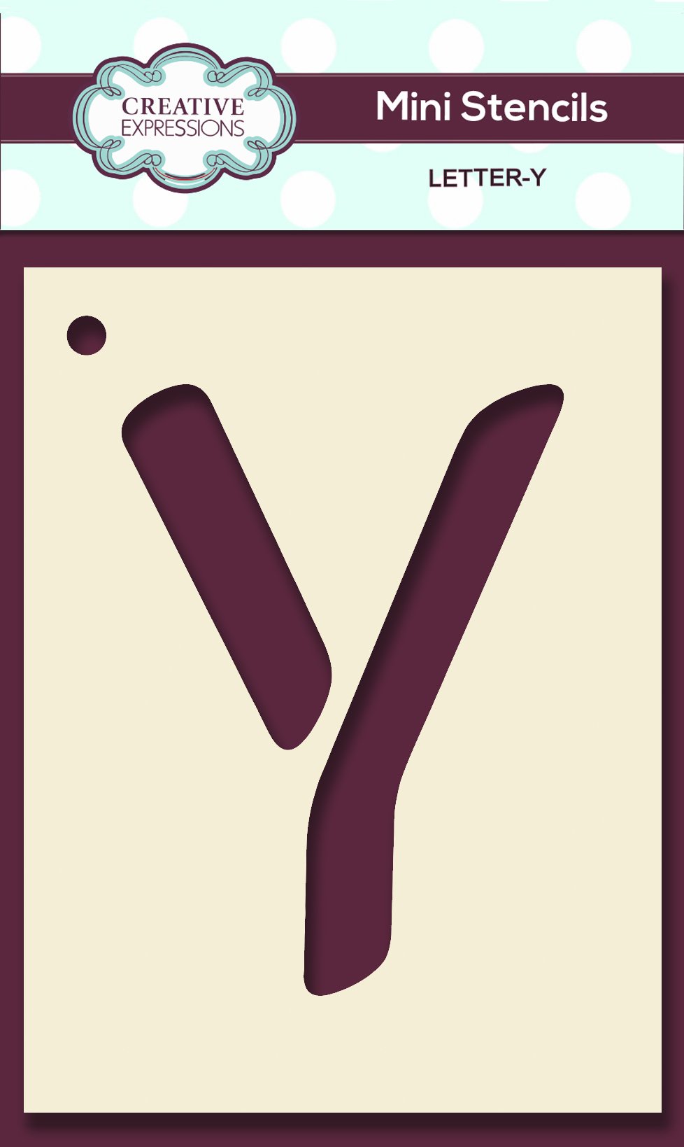 Mini Stencil Upper Case Letter