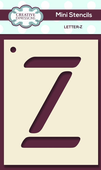 Mini Stencil Upper Case Letter