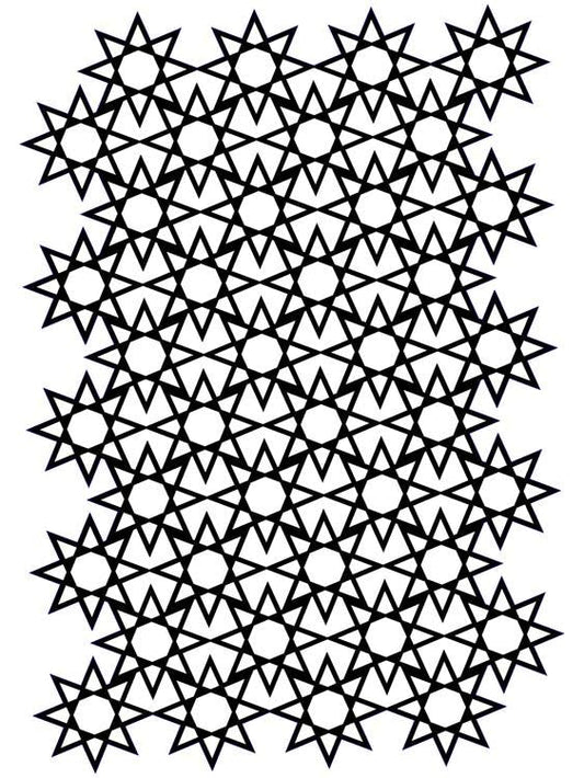 Creative Expressions Star Screen A5 Stencil