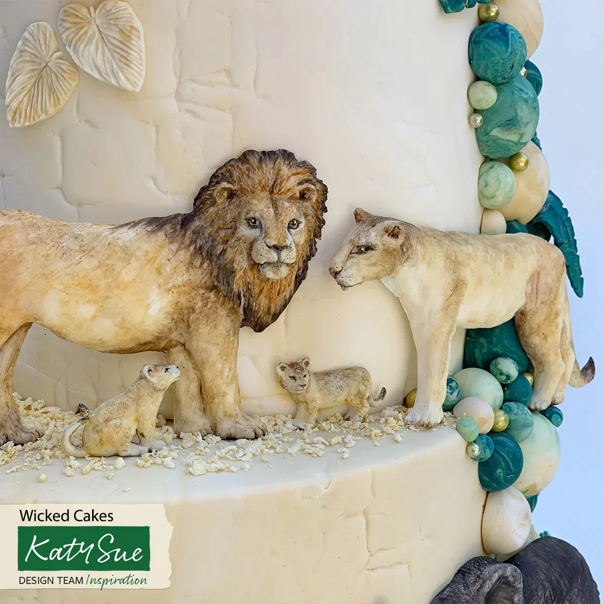 Lion Family Silicone Mould