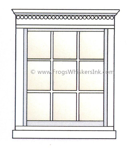 Frog's Whiskers Ink Stamp - Window