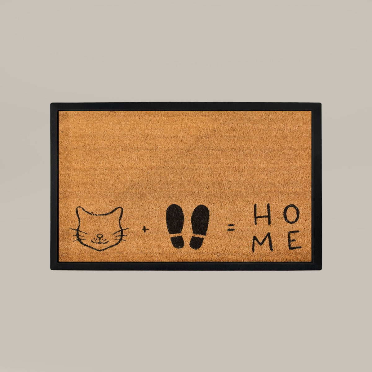 cat+feet=home rectangular doormat set