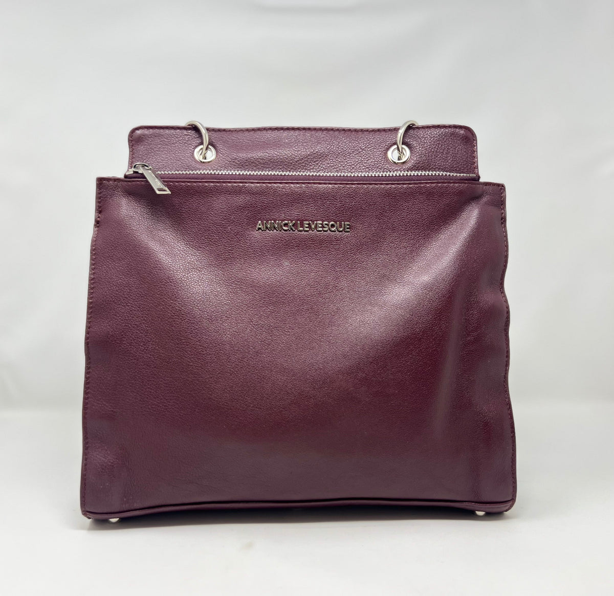 Sac à Main en Cuir Véritable Aubergine - Chloé
