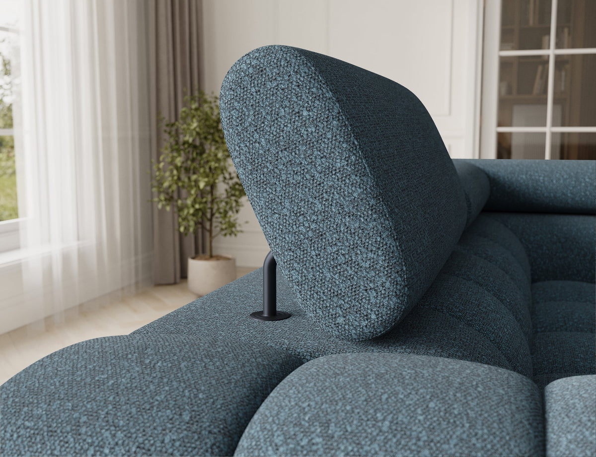 Fectory Sectional Storage Sleeper Chaise Sofa - Blue