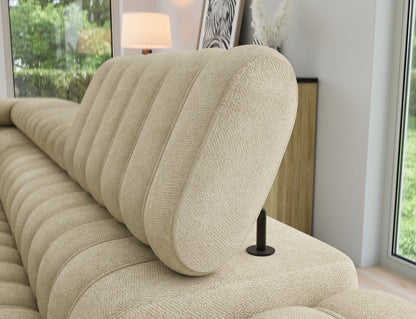 Kanedo Storage Sleeper Sectional Sofa - Beige