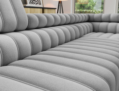Kanedo Storage Sleeper Sectional Sofa - Grey