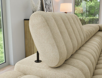 Kanedo Storage Sleeper Sectional Sofa - Beige