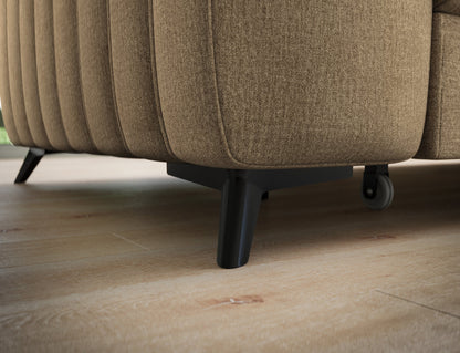 Kanedo Storage Sleeper Sectional Sofa - Mocha Brown