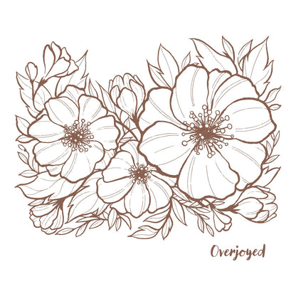 Petunia Background Acrylic Photopolymer Stamp Set (2pc)