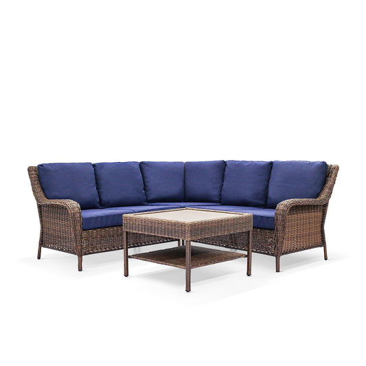 Cambridge 4-Piece Sectional Set With Coffee Table - AURABAGS SHOP