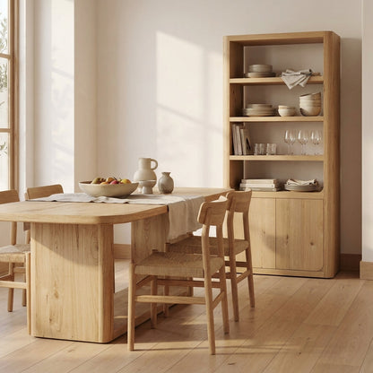 Bramwell Dining Table Rustic Oak