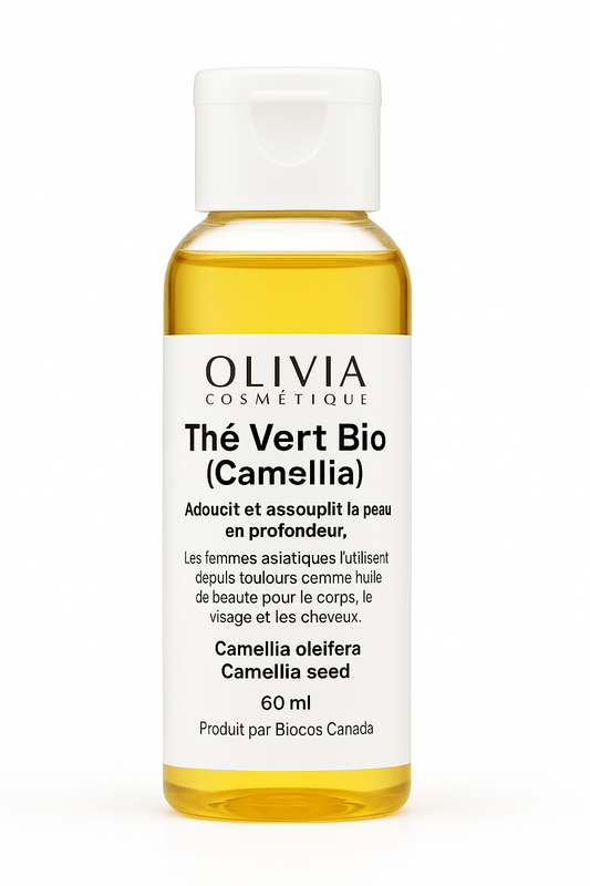Huile de thé vert (Camellia) biologique