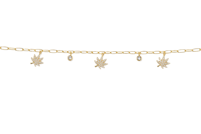 18K GOLD CHARMED BRACELET