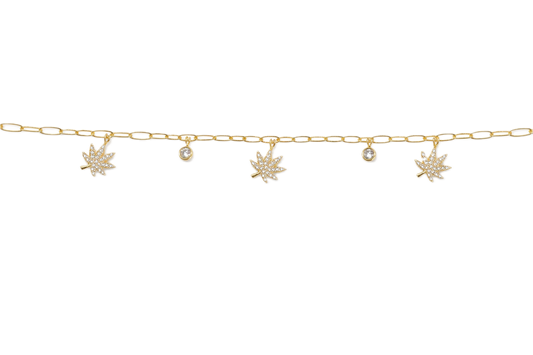 18K GOLD CHARMED BRACELET