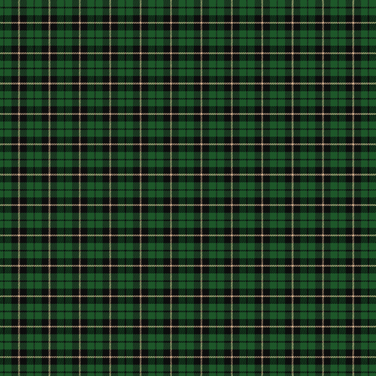 Christmas Plaid Green Adhesive Vinyl Pattern