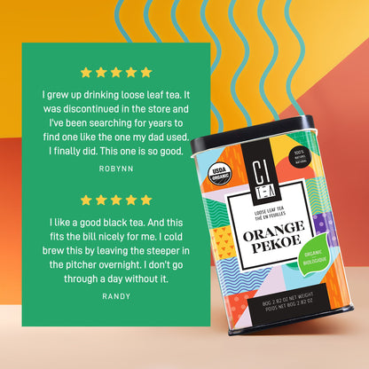 Organic Orange Pekoe Loose Leaf Tea Bundle of Two