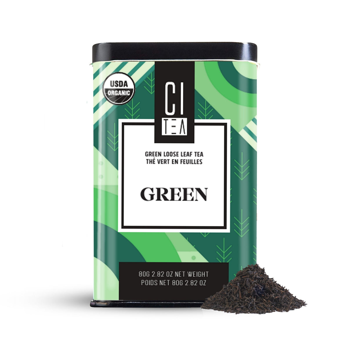 Organic Green Loose Leaf Tea with Teaball - 80g