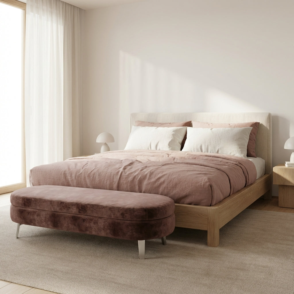 Plush Oval Bench