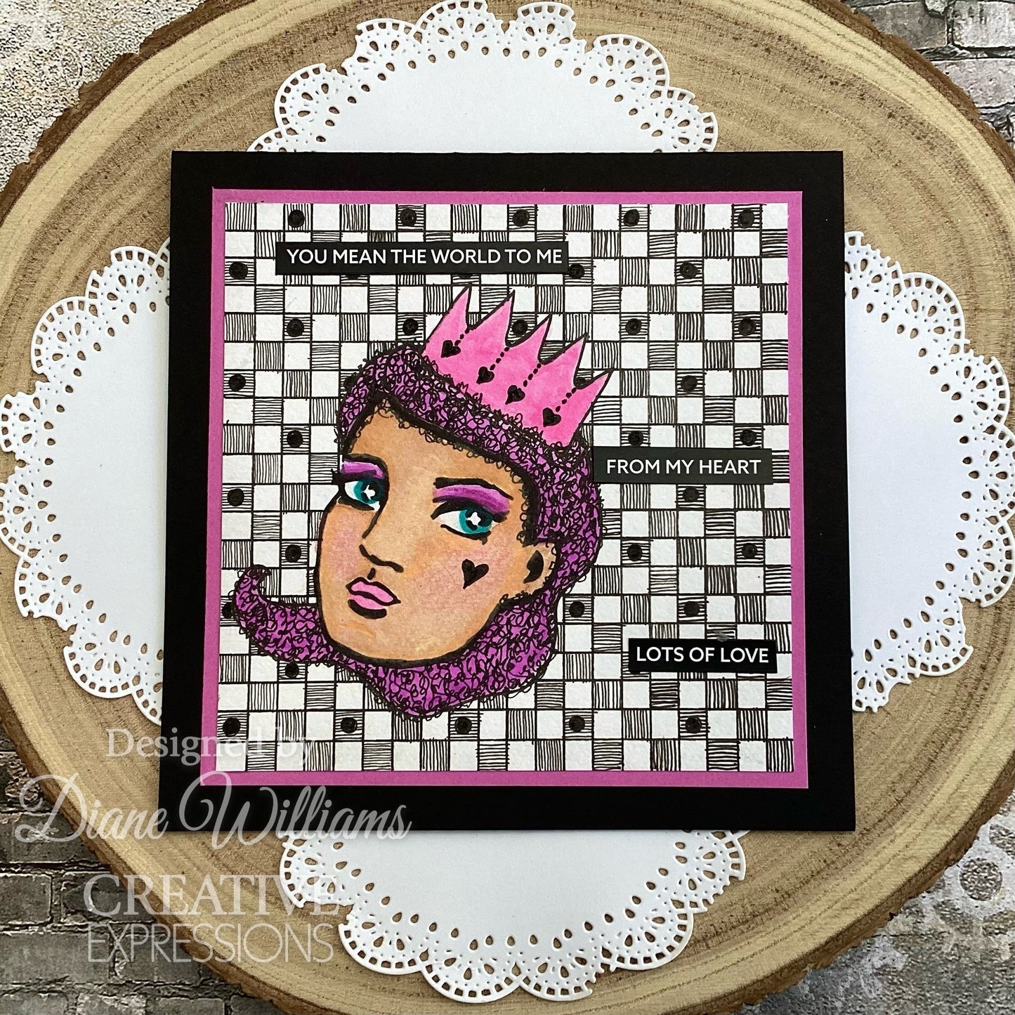 Creative Expressions Jane Davenport SideChick 4 in x 6 in Clear Stamp Set