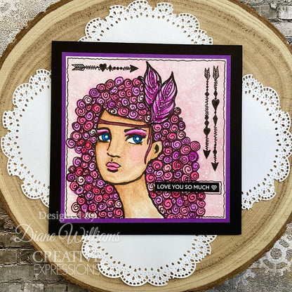 Creative Expressions Jane Davenport SideChick 4 in x 6 in Clear Stamp Set