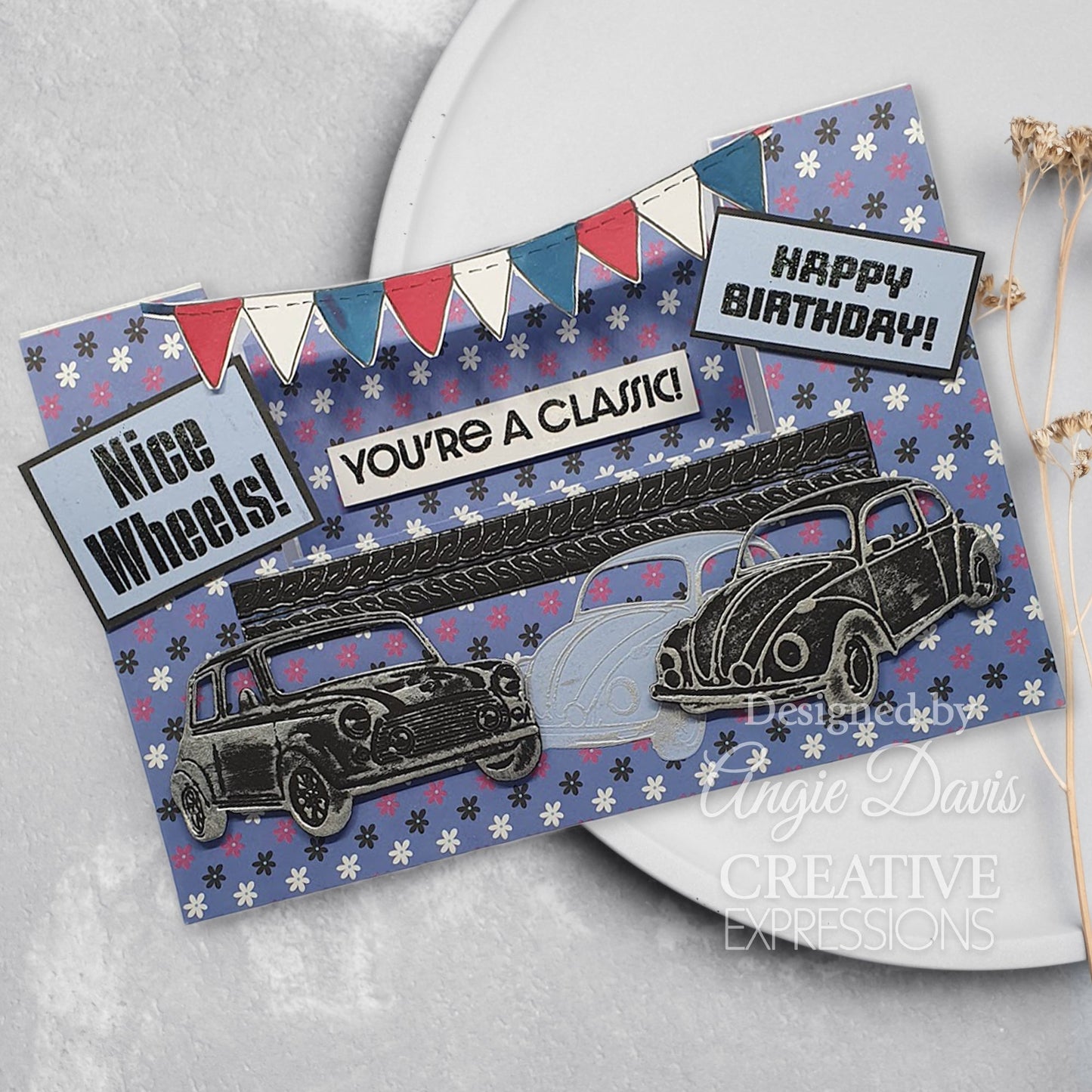 Creative Expressions Sue Wilson Dream Car Collection Tyre Tracks Craft Die