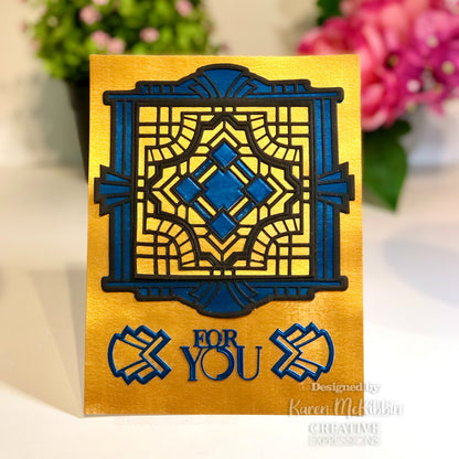Creative Expressions Sue Wilson Art Deco Collection Ornate Labels Craft Die