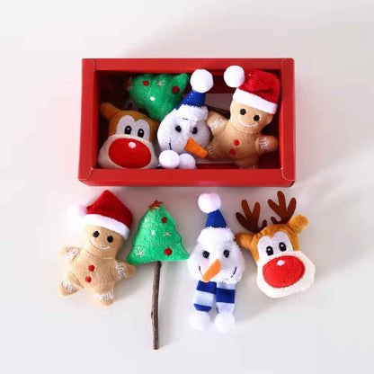 Holiday Plush Toy Gift Box for Dogs – Festive Dog Toy Set