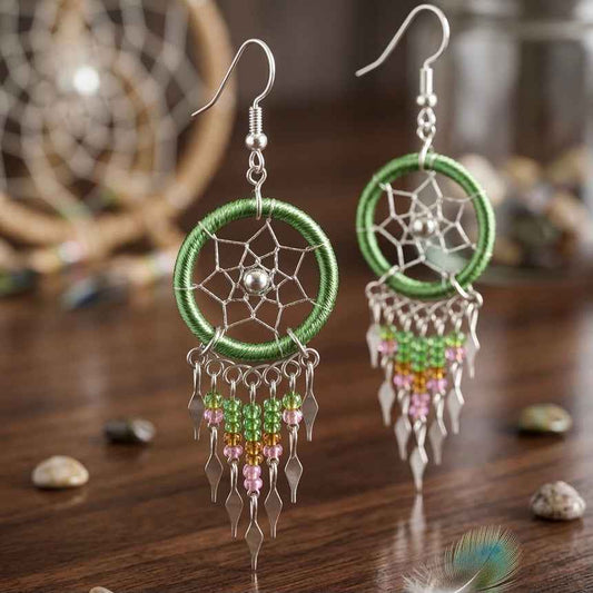 OLDTRIBES™ olive  green  earrings