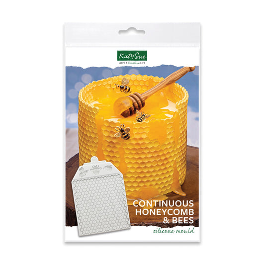 Continuous Honeycomb & Bees Silicone Mould